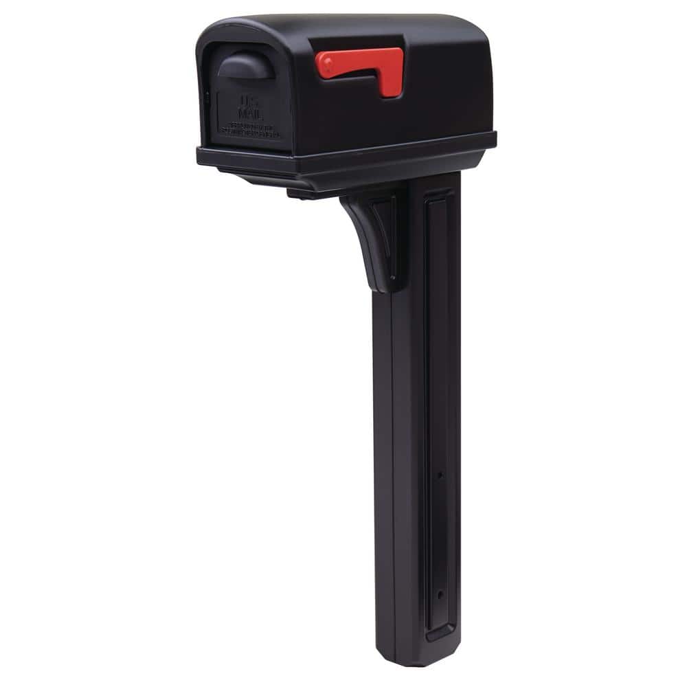 Classic All-in-One Mailbox & Post – Black